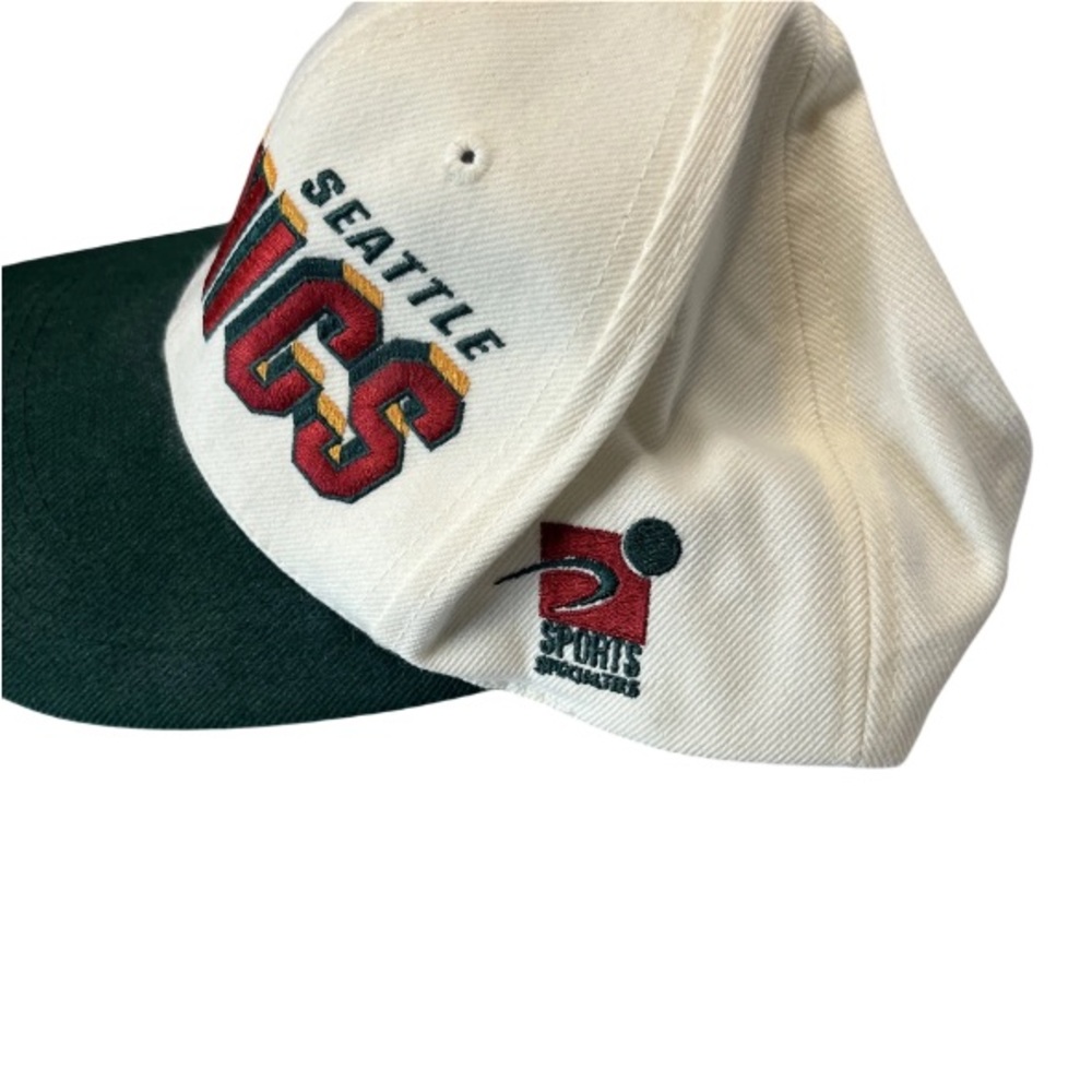 Rare VTG Seattle SuperSonics Sports Specialties SnapBack Hat - Picture 4 of 5